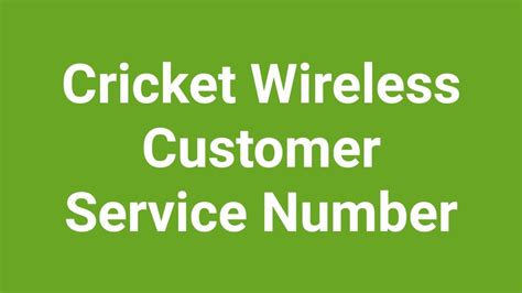 cricket phone number customer service